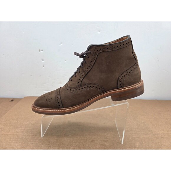 Allen Edmonds Hamilton Nubuck Weatherproof Oxford Dress Boot Brown 5125 Sz 10D main image 9